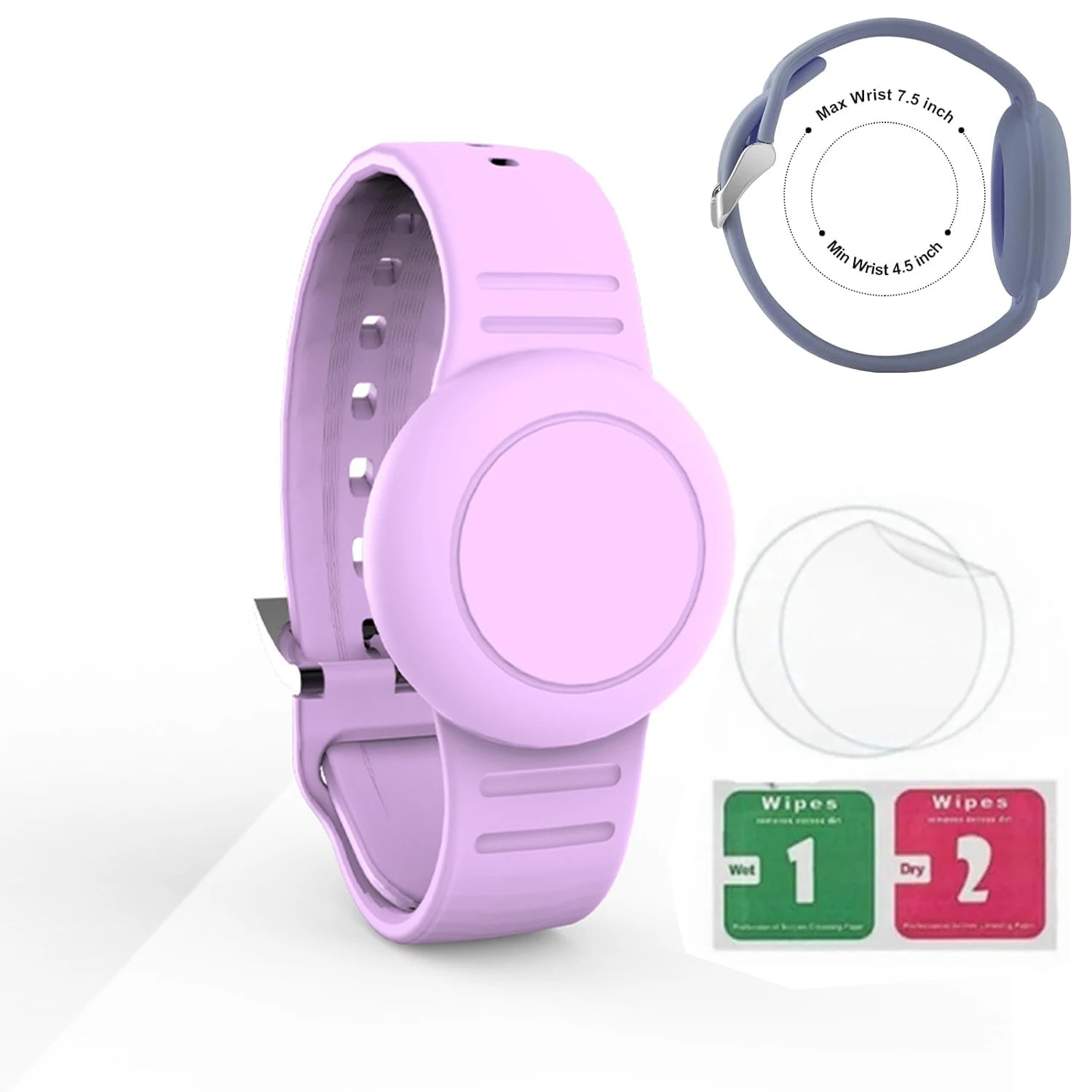 Airtag Bracelet for Kids Waterproof, Silicone Wristband Case Cover for Anti-lost Band StraP Hidden Accessories for Toddler Child