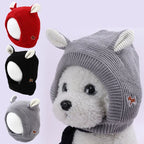 Quiet Dog Ear  Pet Ears Covers Knitted Hat Relief Winter Warm  Hat for dogs warm pet puppy dog ears in winter Christmas Gift