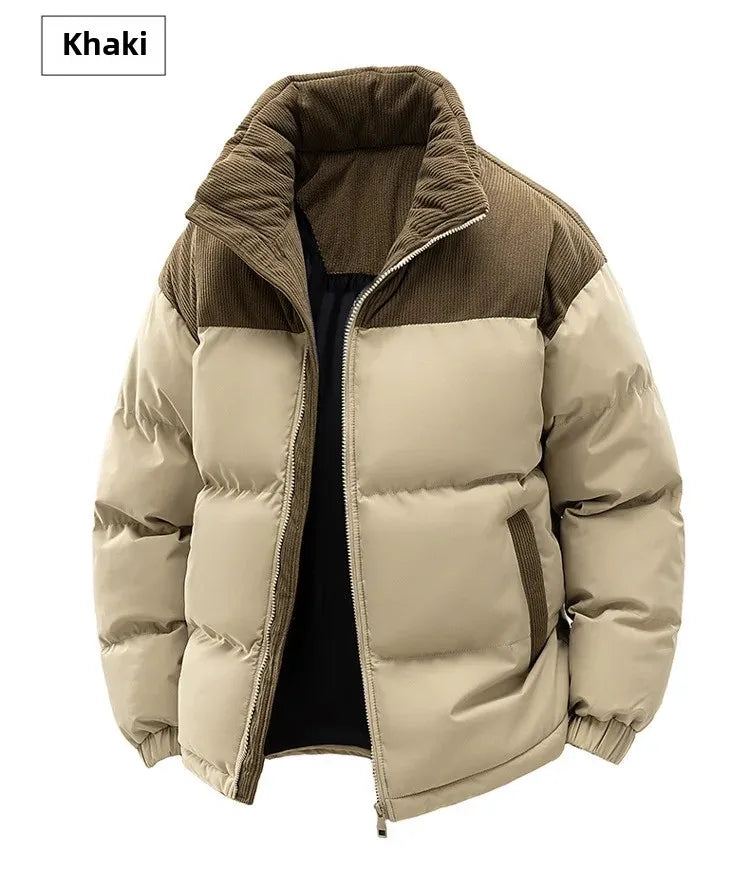 High Quality Thickened Cotton Jacket for Men Winter Windproof Warm Hooded Coat Couple Casual Wear Chinese Brand Outerwear
