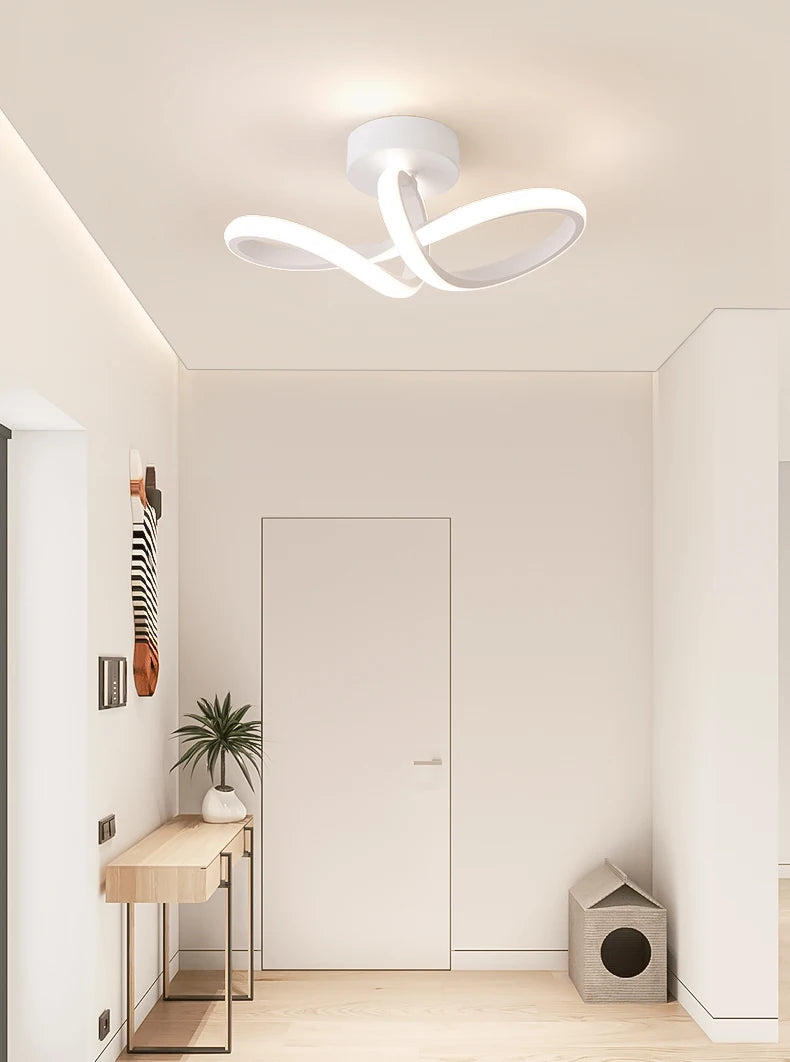 LED Aisle Ceiling Lights Modern Chandelier Three Colors Lamp Minimalist Lamps For Bedroom Light Surface Installation Dining Room