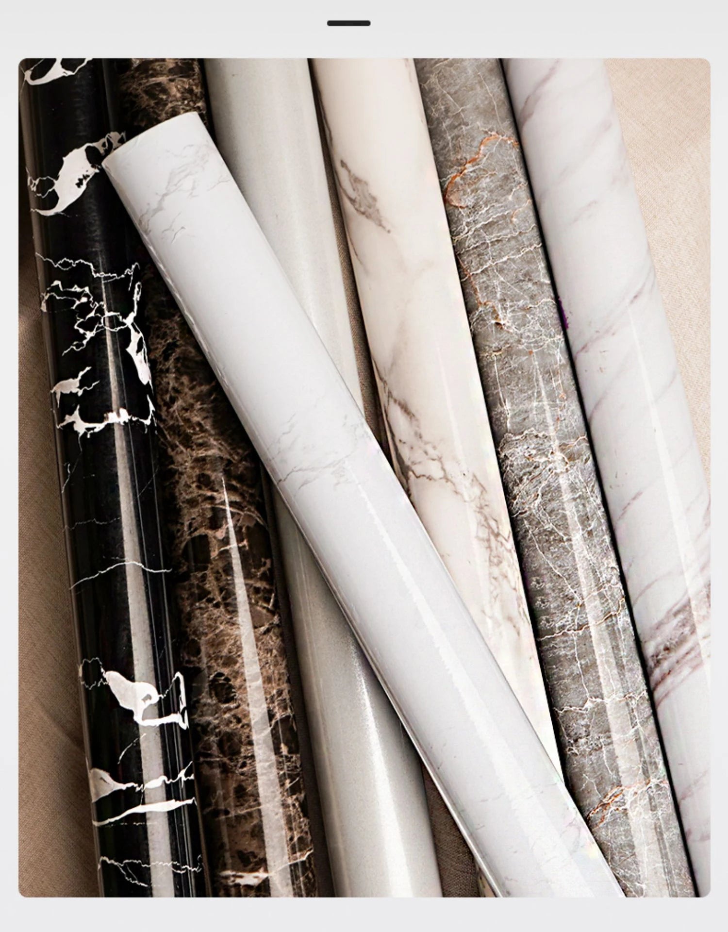 40cm Marble Self-adhesive Wallpaper Bathroom Kitchen Cabinet Countertop Contact paper PVC Waterproof Wall Stickers