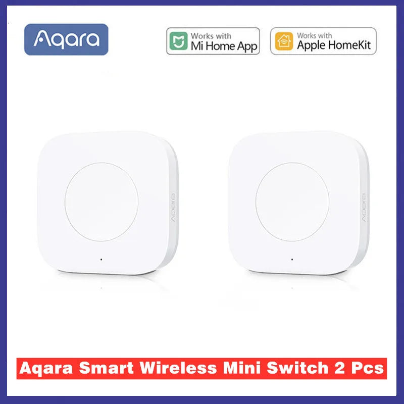 Aqara Smart Wireless Switch Key Intelligent Application Remote Control ZigBee Wireless NO Biult in Gyro for Xiaomi Home Mijia
