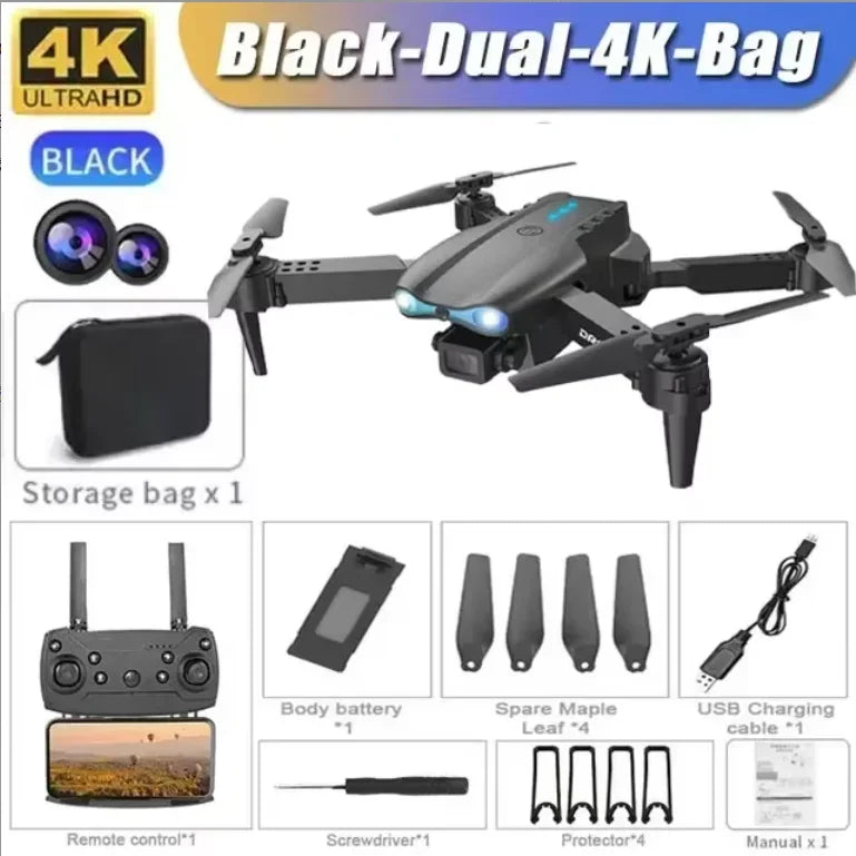 Professional HD E99Pro Drone 4k Dual WIFI fpv Quadcopter Aircraft with Obstacle Avoidance for Aerial Photography Drone Camera