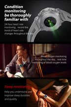 LIGE New 1.43 inch AMOLED Screen Smart Watch 525mAh Big Battery BT Call IPX8-5ATM Waterproof Sports Health Monitoring Smartwatch