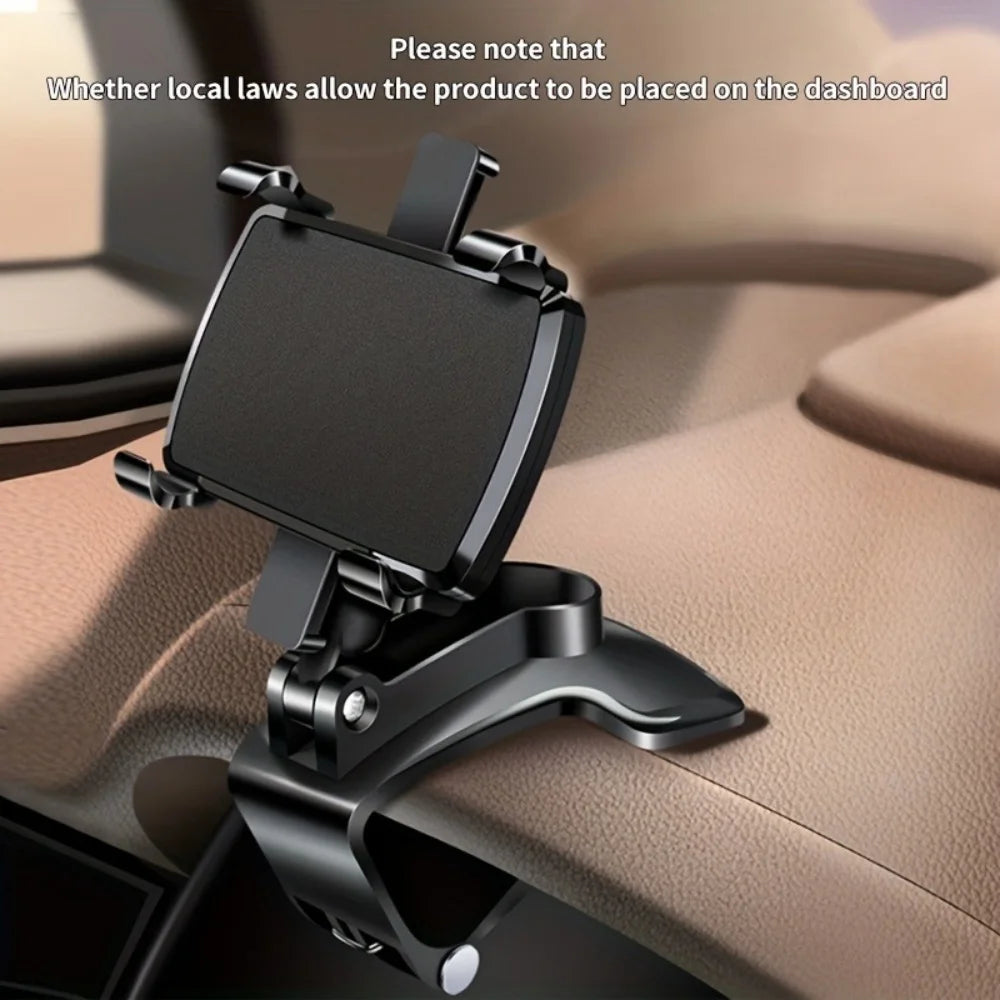 Universal Car Mobile Phone Holder Dashboard Easy Clip Mount Stand Cellphone Stand For GPS Navigation Windshield Hanging Holder