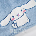 Cinnamoroll Women's Plush Pajamas Suit Sanrioed Kawaii Autumn Winter Hooded Home Clothes Cute Girl Thickened Cute Cartoon Sweet