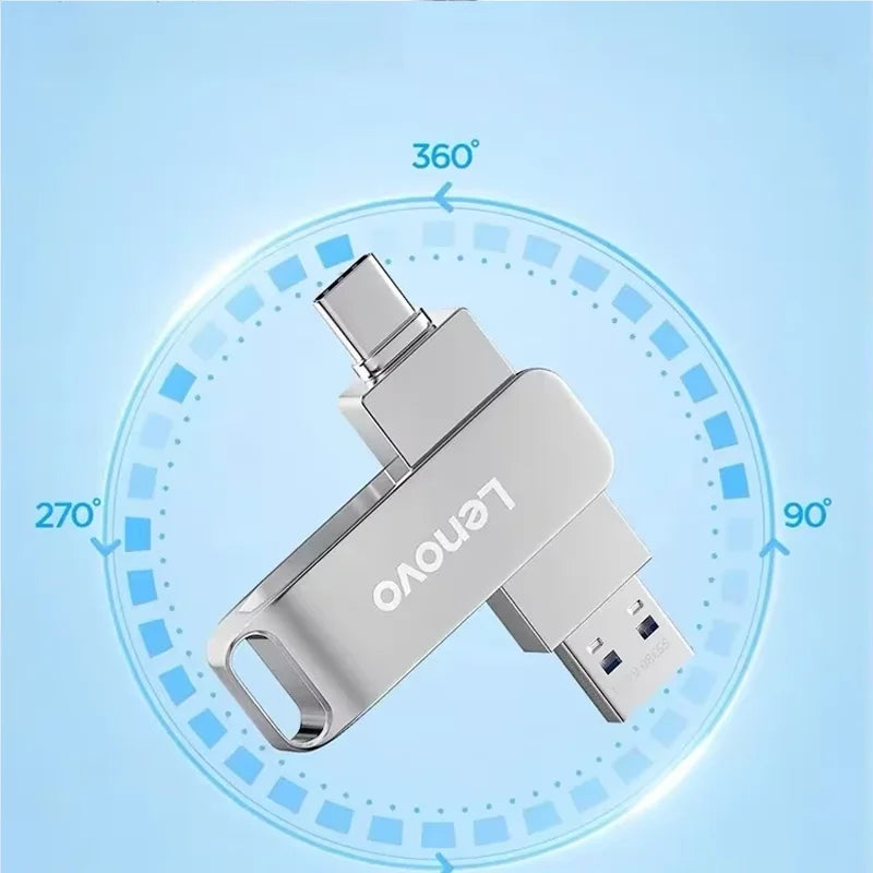 Lenovo 64TB USB 3.2 Pen Drive 16TB High Speed Transfer Metal Portable SSD Pendrive Cle 4TB U Disk Flash Drive Memoria USB Stick