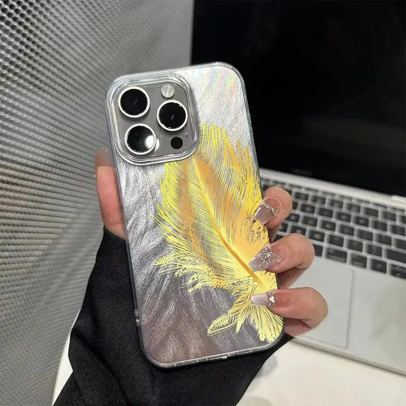 Sun Flower INS Phone Case For iPhone 16 15 14 13 12 11 Pro Max 16E XS XR 7 8 Plus SE2 Starry Sky Pattern Cover Shockproof Cover