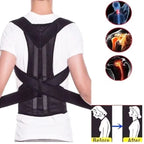 Adjustable Back Posture Corrector With Breathable Shoulder Straps And Waist Belt For Boys And Girls To Relieve Back Strain