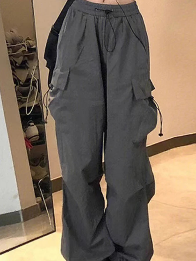 Bla Summer Thin Wide Leg Workwear Pants Qui Dry Jazz Dance Loose Fit Sports Casual Straight Leg Trousers for Women