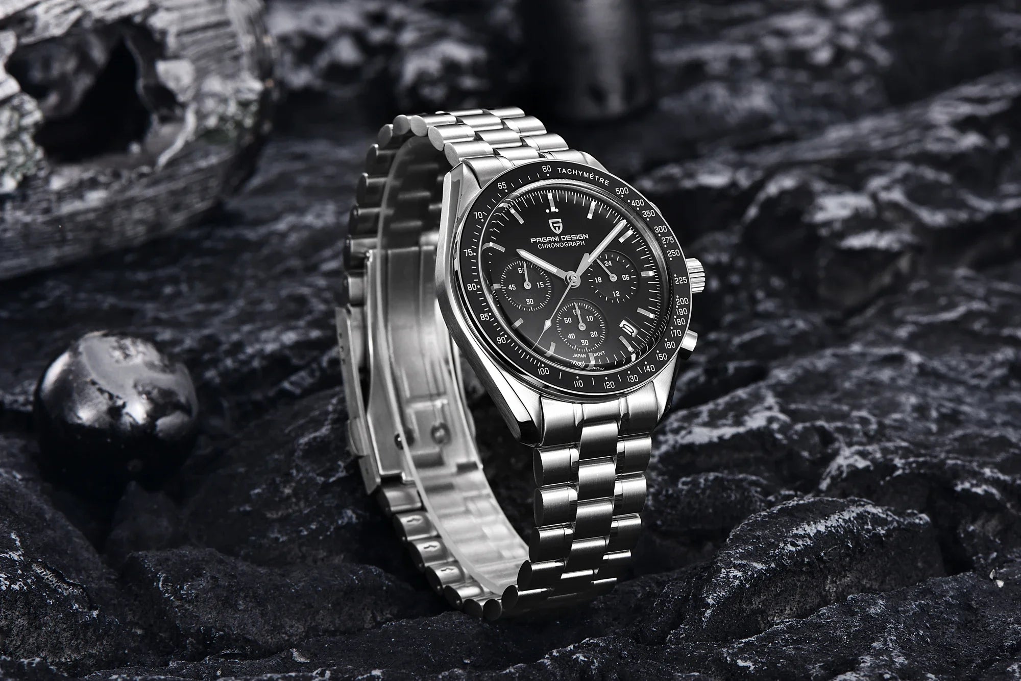 2025 New PAGANI DESIGN Moon V6 Men's Watches Luxury Quartz Watch For Man Chronograph VK63 Men Gift AR Sapphire Mirror Luminous