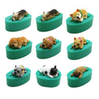 13 Dogs Shape Silicone Fondant Cake Decorating Mold Corgi Bulldog Chocolate Polymer Clay Mould Animal Cake Tool Bakeware M485