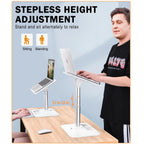 Eary Portable Laptop Stand for Desk Adjustable Height Holder for Macbook Air Pro Stable Stand Gifts for Girls Mom Students Kids