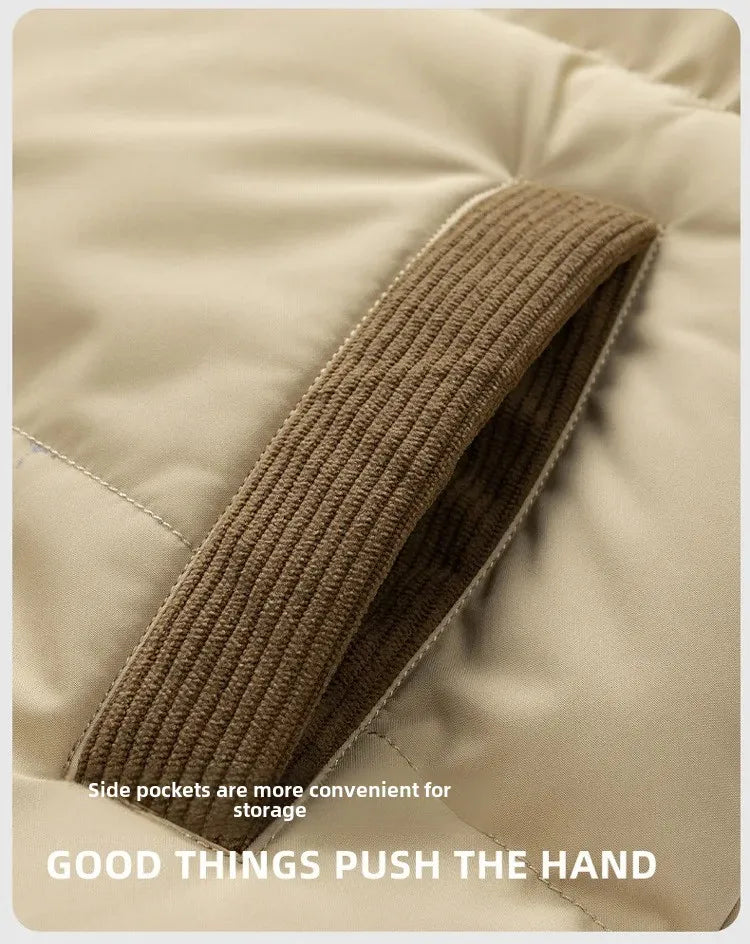 High Quality Thickened Cotton Jacket for Men Winter Windproof Warm Hooded Coat Couple Casual Wear Chinese Brand Outerwear