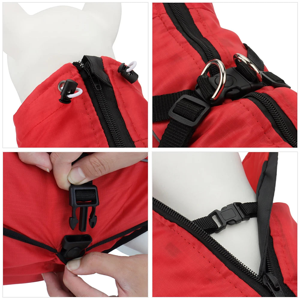 Small Dog Vest Winter Warm Pet Clothes Cotton Dogs Coat Harness For Medium Bulldog Big Dog Clothes Jacket