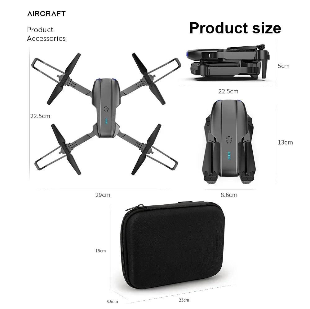 Professional HD E99Pro Drone 4k Dual WIFI fpv Quadcopter Aircraft with Obstacle Avoidance for Aerial Photography Drone Camera