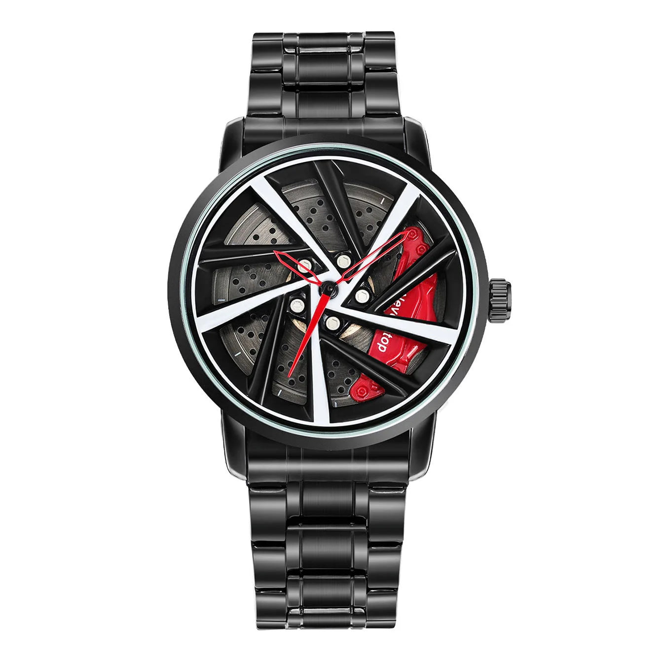 UTHAI CQ324 Fashionable Men watch with wheel clamp design,rotating hollow quartz watch,cool clock gift watches for man