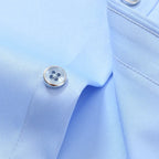 2023 Non-Iron Solid  Soft Easycare Stretch Shirts Men Spandex Long Sleeve Dress Shirt Men Office Shirts Men Clothing