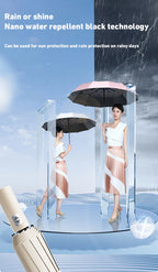 Xiaomi Automatic Umbrella 24 Bone Solid Color Automatic Umbrella Light Collapsible Large Size Outdoor Sunshade Uv Protection