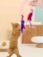 Cat bite elastic rope cat toy toys toys toys toys toys to tease cat sticks to relieve boredom and feathers