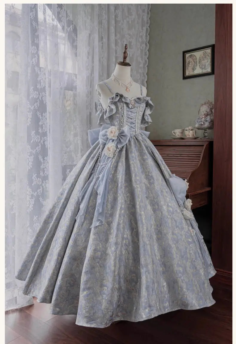 Japan Pink Lolita Wedding Floor-Length Dress Gorgeous Adult Formal Dress Heavy Industry 2024 New