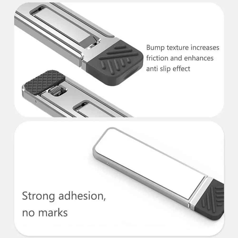 Laptop Stand Aluminum Alloy Mini Folding Holder 3 Height Adjustment Notebooks Bracket Accessories For Macbook Smart Phone