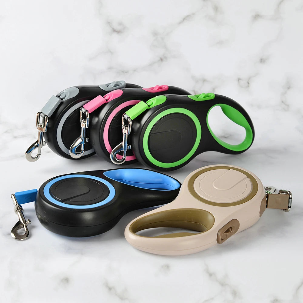 5m 8m 50kg Dog Leash Retractable Roulette Collar for Small Big Dogs Accessories Adjustable Walking Hiking French Bulldog Rope