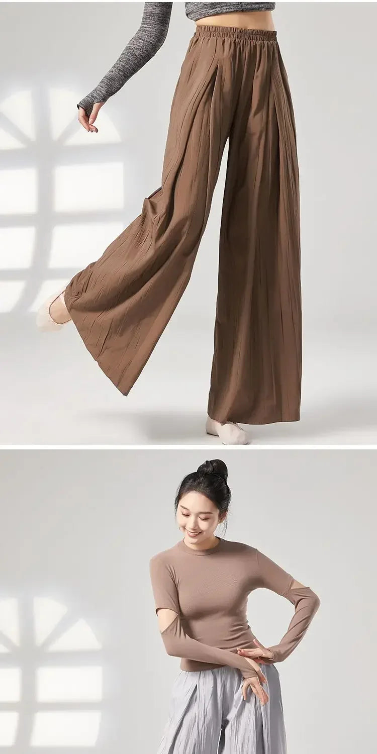 Modern Dance Practice Suit New Wide-leg Pants Chinese Classical Dance Suit Shape Female Teacher Dance Pants in Class