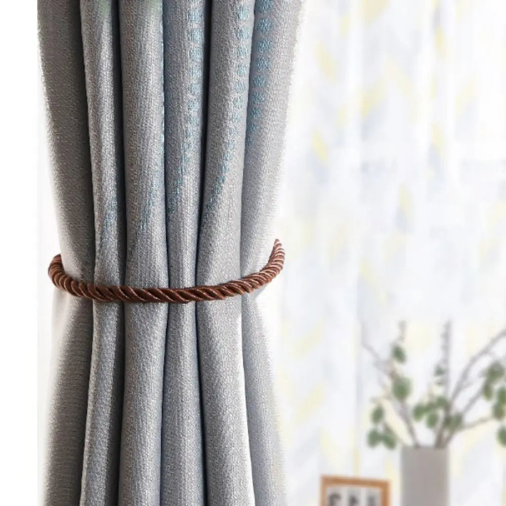 2Pcs Handmad Curtain Woven Tiebacks Ins Style Light Luxury Curtains Binding Rope Easy to Use Curtains Tied Strap