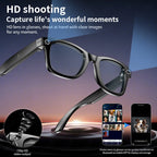 LIGE AI Smart Glasses 720P Camera Video Recorder Bluetooth Call 260mAh Battery Voice Assistant Control Sunglasses For Men Women
