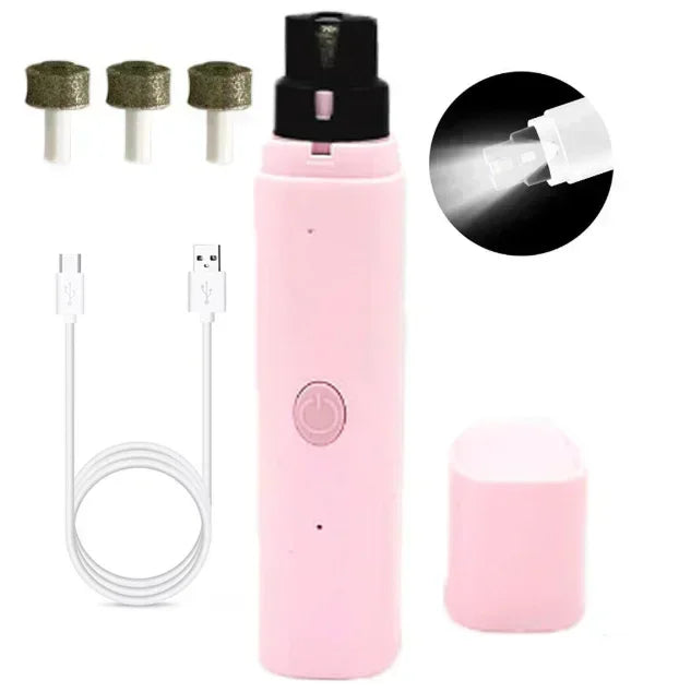 Electric Pet Nail Clipper USB Charging for Dogs Cats Portable Safe Nail Grinder for Small Medium Large Puppies  Kittens Grooming