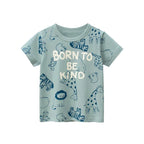 Children Short Sleeve T-shirts Korean Version Kids Clothing Boy Baby Cotton Tees 2-9 Years Summer Cartoon Tops