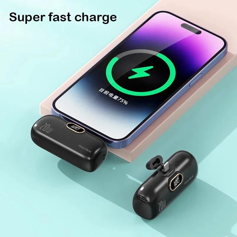 Oneplus  Mini Capsule 30000mAh Power Bank Portable Mobile Power Supply Emergency External Battery Fast Charger For iPhone Xiaomi