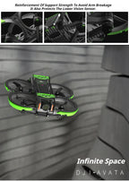 Real Carbon Fiber for Dji Avata 2 Full Protection Lightweight Anti-Fall Drone Guard Armor Protective Armor Kit Drone Accessories