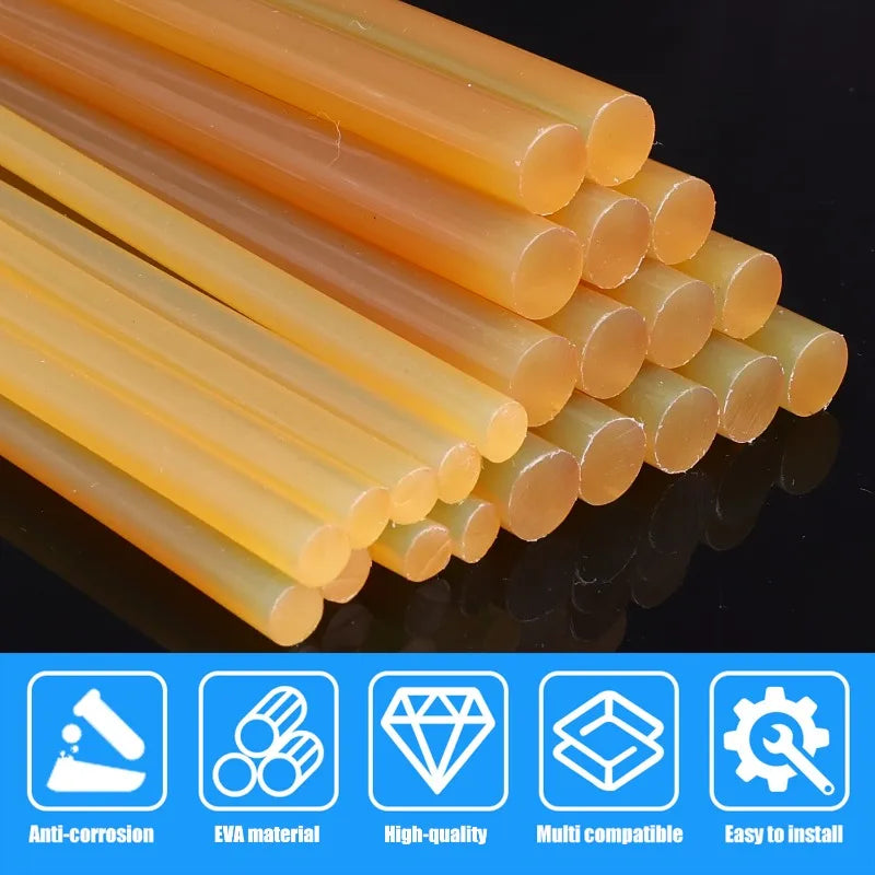 High Adhesion Hot Melt Glue Sticks 11mm 7mm Transparent Flexible EVA For Car Dent Repair Paintless Removal Crafting Tool Supply