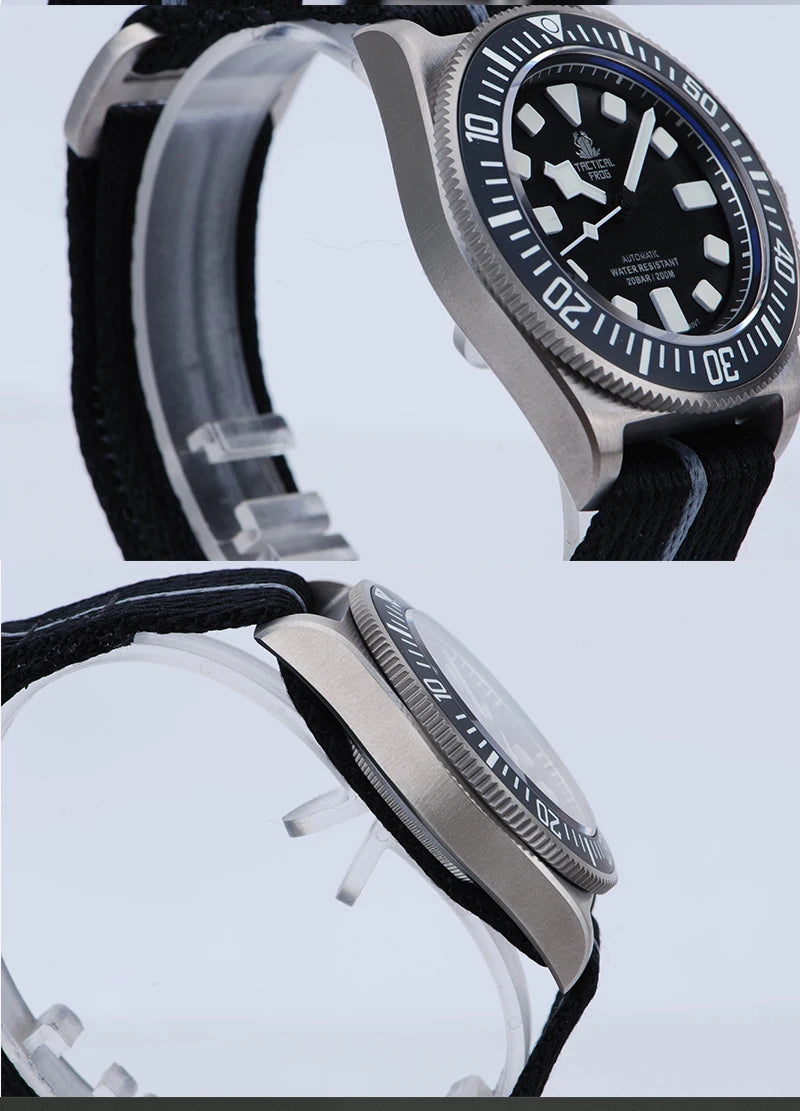 Tactical Frog Titanium Watch FXD Diving 42mm NH35 Automatic Mechanical Movement Sapphire BGW9 Luminous 200M Dive Men Wristwatch