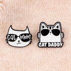 2-10pcs/set Funny Animals Series Enamel Pin Cartoon Cats Dogs Brooch Set Lapel Pins Badge on Backpack Clothing Accessories Gifts