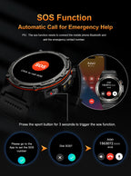NEW For XIAOMI Outdoor Sports Smart Watch Men GPS Trackr Health Monitor BT Call NFC UV infrared Laser 5ATM Waterproof Smartwatch