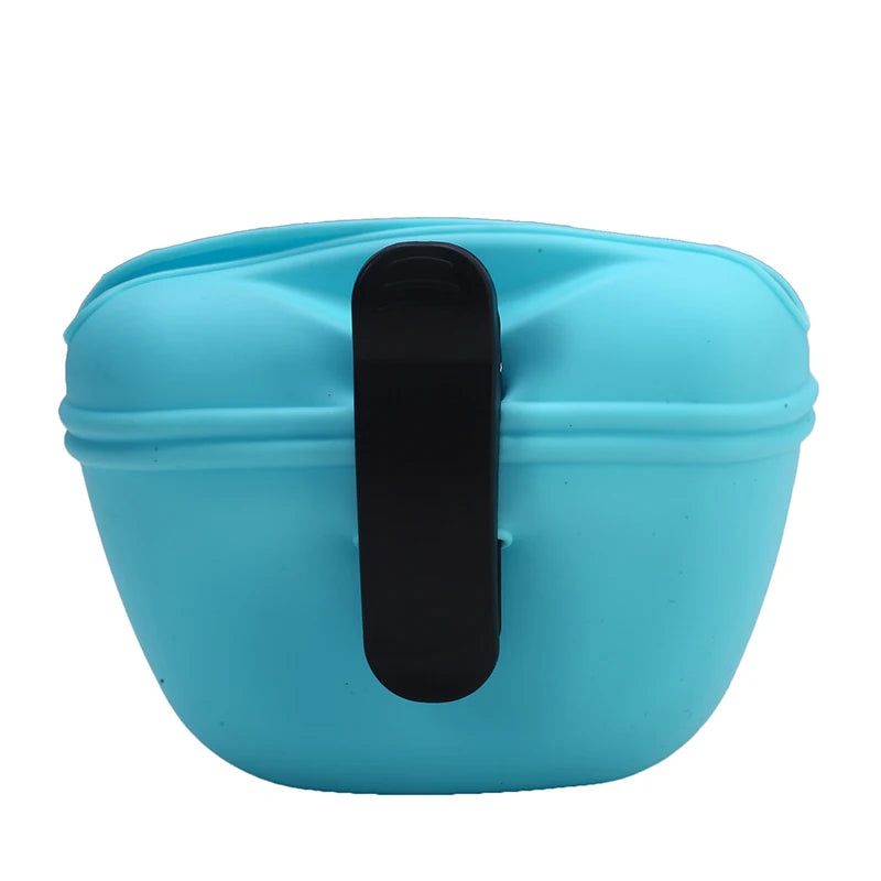Portable Silicone Dog Treat Bag Outdoor Dog Treat Pouch for Training Feeding Bag Large Capacity Pet Trainer Waist Bag Dog Suppli