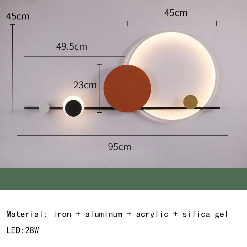 Creative LED Wall Lights Hotel Lobby Living Room Bedroom Wall Lamps Modern Simple Stairs Aisles  Home Indoor Lighting Decor Lamp