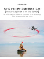 2025 L200 Pro Max GPS Drone 5KM 8K Professional HD Dual Camera 2-Axis Gimbal Obstacle Avoidance Brushless Foldable RC Quadcopter