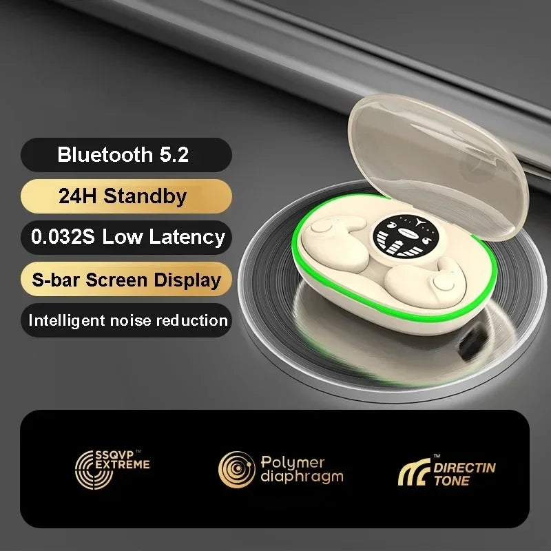 Invisible Sleep Earphones Bluetooth 5.3 Headphones TWS Wireless Stereo Noise Reduction Earbuds Gaming Headsets for XIAOMI iPhone