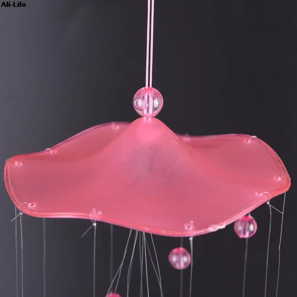 1PC New Lover Bird Dophin Valetines Gifts Plastic Dophin Wind Chime Bell Garden Living Decor Ornament Home Garden Decor